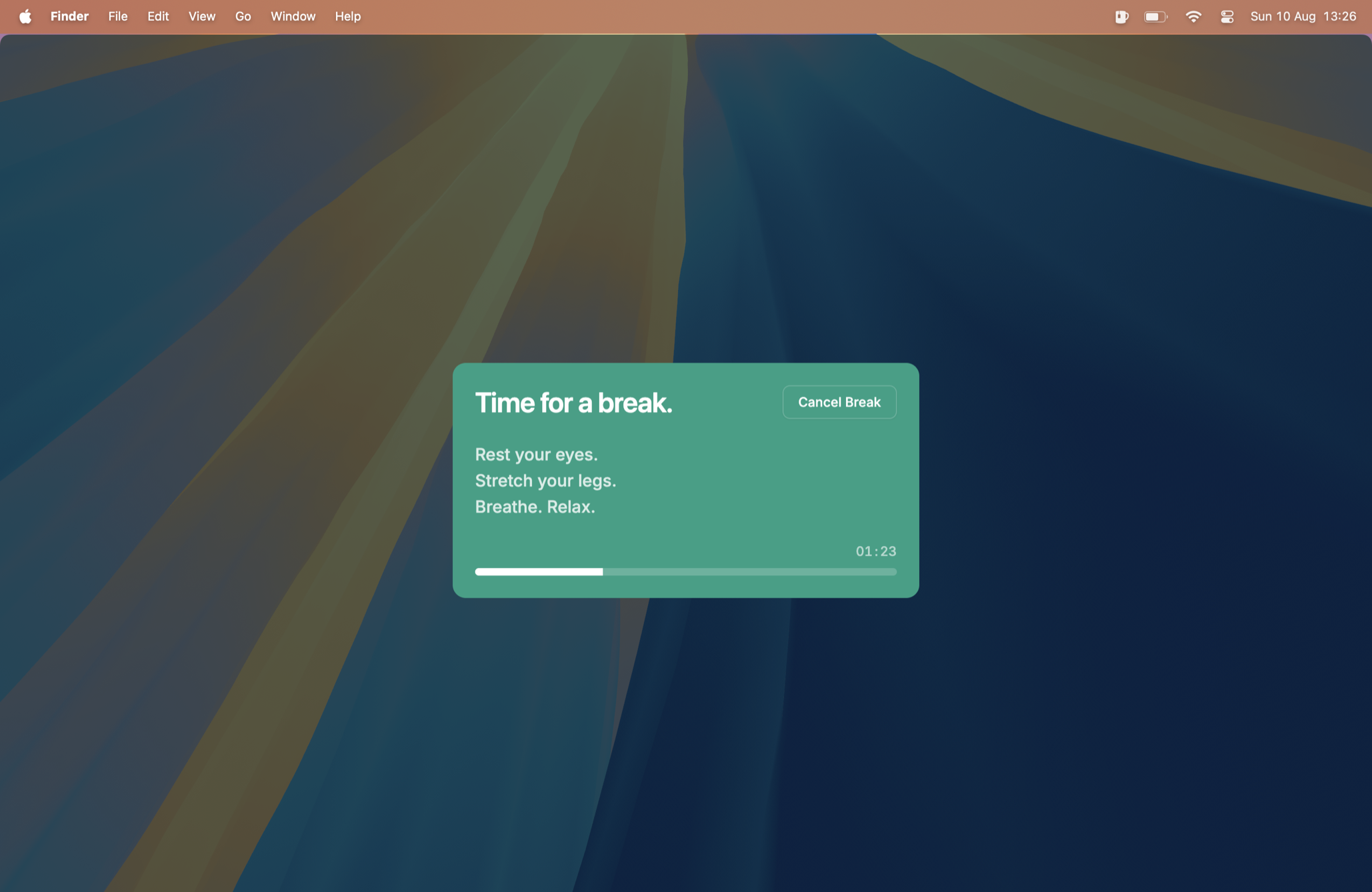 BreakTimer break reminder screenshot