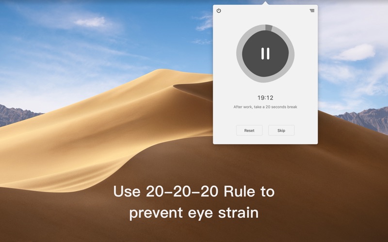 Take a Break timer screenshot